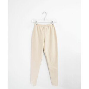 Vtg 80s Calvin Klein Beige Tan Cotton Stretch Twill Pull-On Skinny Pants S NWT